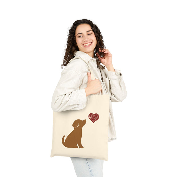 Golden Dog Canvas Tote Bag