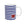 Blue Striped Heart Ceramic Mug — Classic Blue Candy -Stripe Coffee Cup (11oz )  - WP