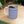 Blue Striped Heart Ceramic Mug — Classic Blue Candy -Stripe Coffee Cup (11oz )  - WP