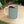 Striped Green Dog and Heart Ceramic Mug — 11oz Coffee Cup