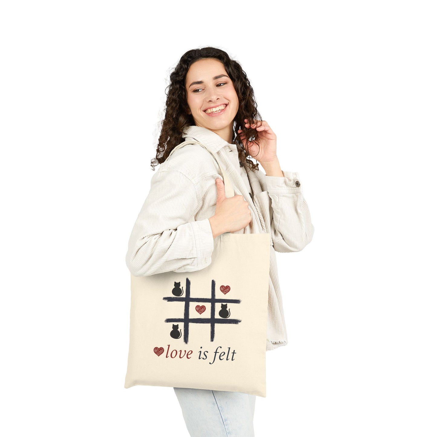 Tic Tac Cat  Canvas Tote Bag
