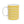 Yellow Striped Ceramic Mug with Heart Accent — Cute Coffee Tea Cup (11oz, 15oz)