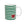 Striped Green Ceramic Mug with Red Heart Accent — 11oz & 15oz
