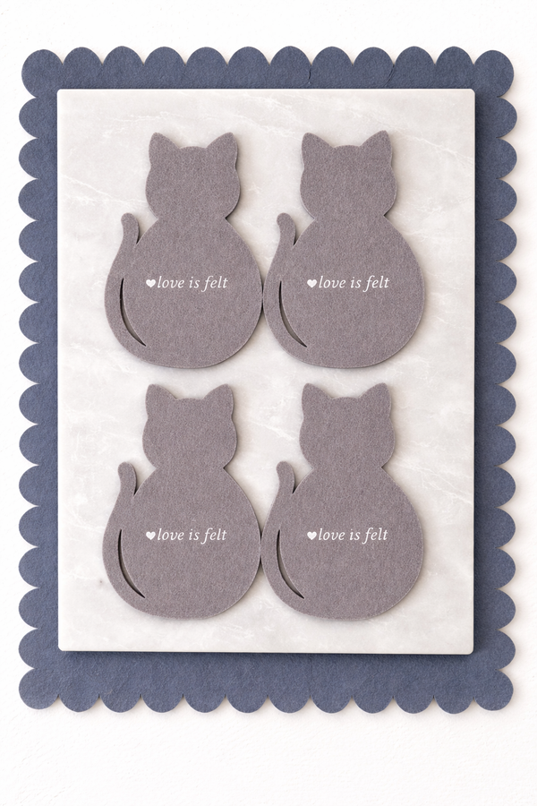 Cat Coasters, set of 4