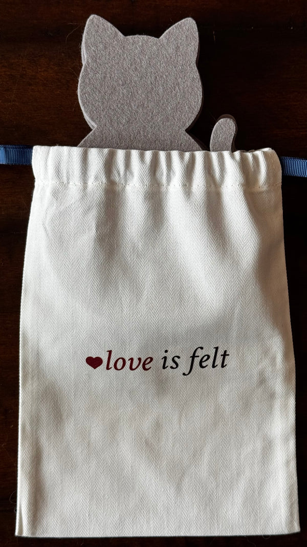 Cat Coaster Gift Bag, Storage Bag