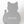 A gray cat-shaped decorative coaster viewed from the back, with the phrase 