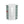 A white ceramic mug with dark green horizontal stripes on both sides and a small red glitter heart printed on the front, shown against a plain white background.